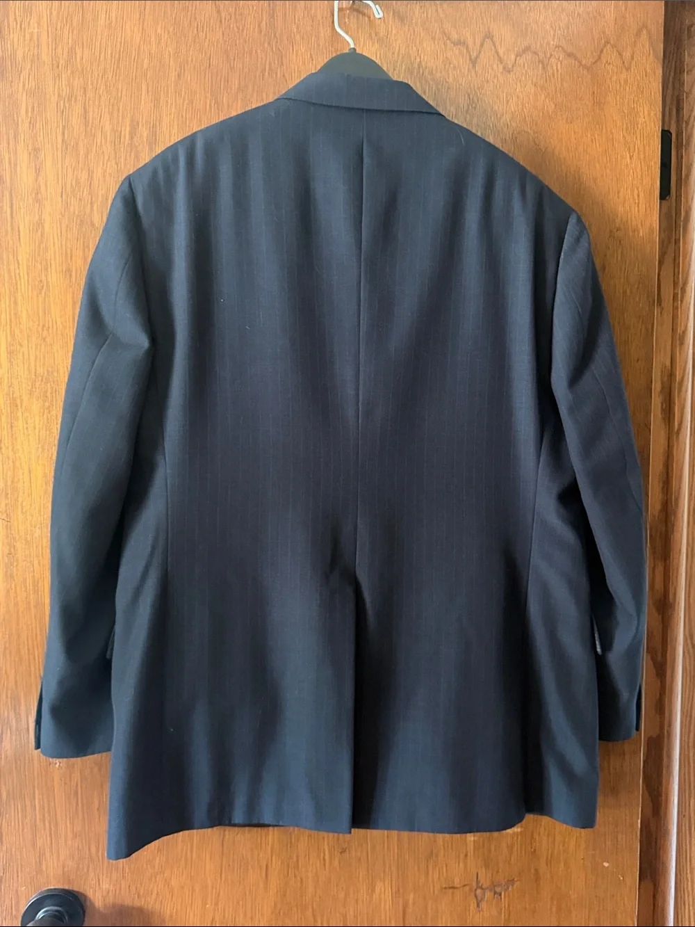 Hart Schaffner Marx Navy Pinstripe Suit Jacket and Dress Pants